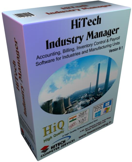 ERP, CRM and Accounting Software for Industry, Manufacturing units. Modules : Customers, Suppliers, Inventory Control, Sales, Purchase, Accounts & Utilities. Free Trial Download.